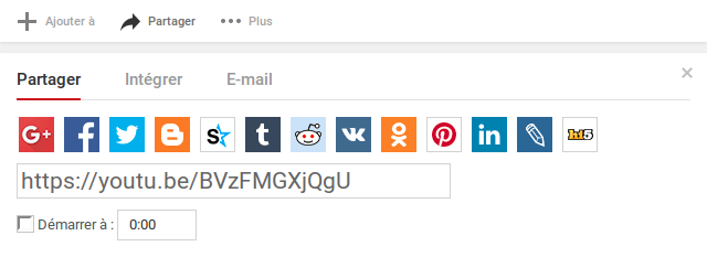 Un véritable bouton Partager pour aider les vidéastes