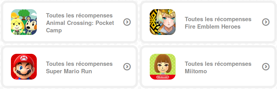 2000 récompenses My Nintendo et leurs restrictions régionales