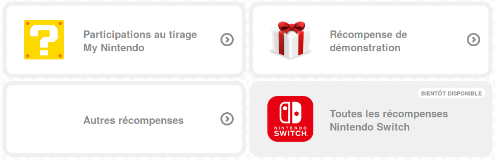 2000 récompenses My Nintendo et leurs restrictions régionales