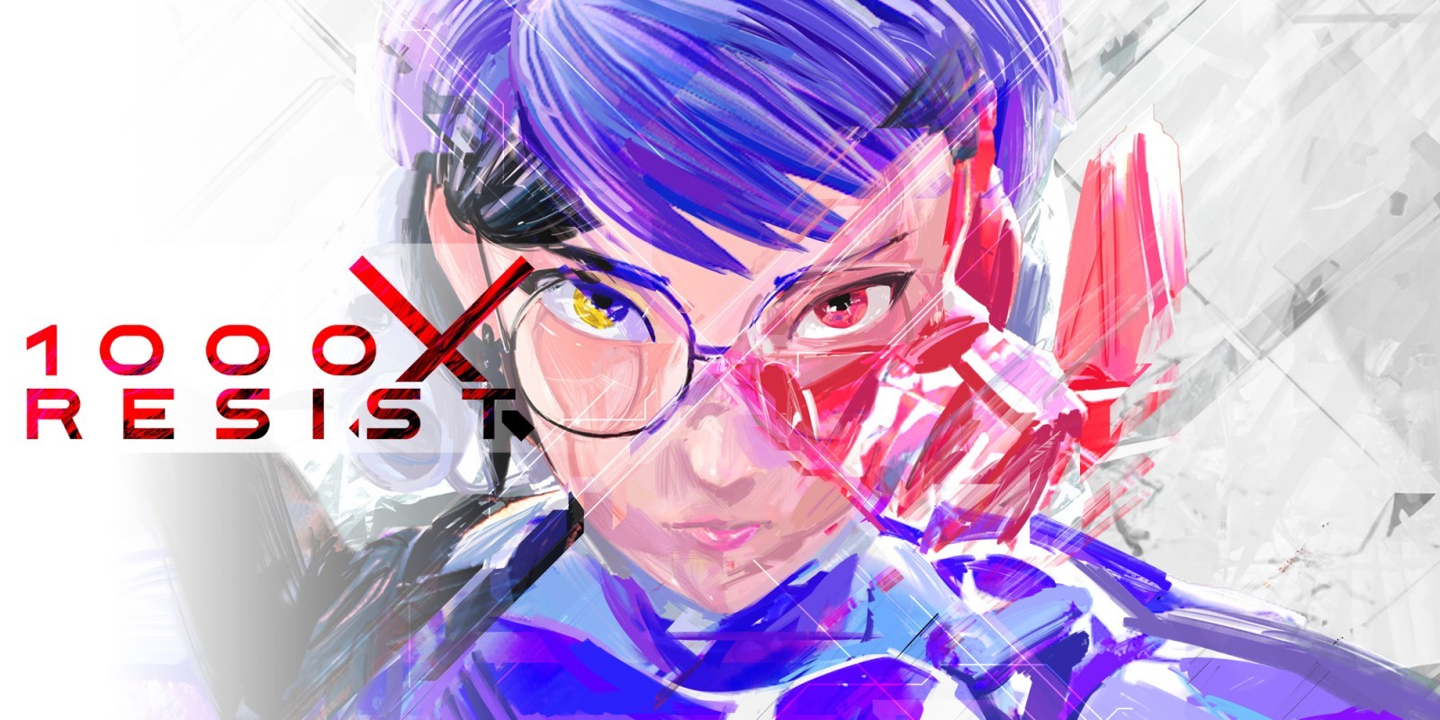 Artwork présentant seulement le visage du personnage principal, une machine a l'apparence humaine et avec des prothèses robotiques, ou du moins je suppose, c'est encore cryptique dans ma tête.