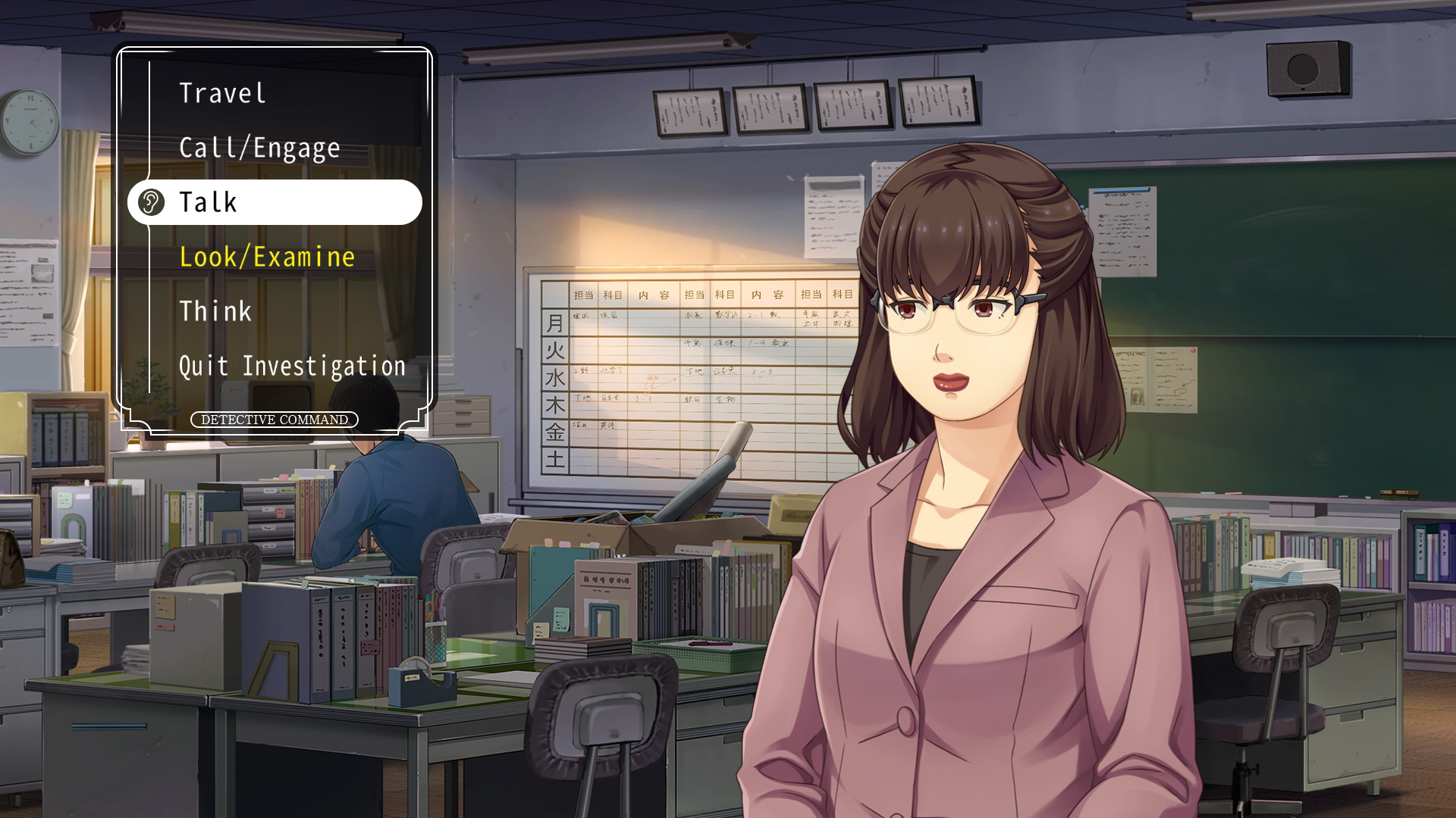 Screen du jeu ouvert sur le menu des actions