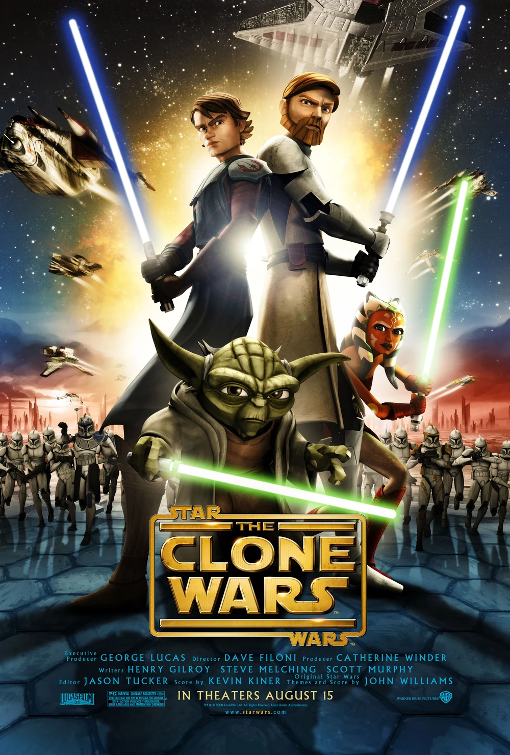 Affiche du film The Clone Wars.