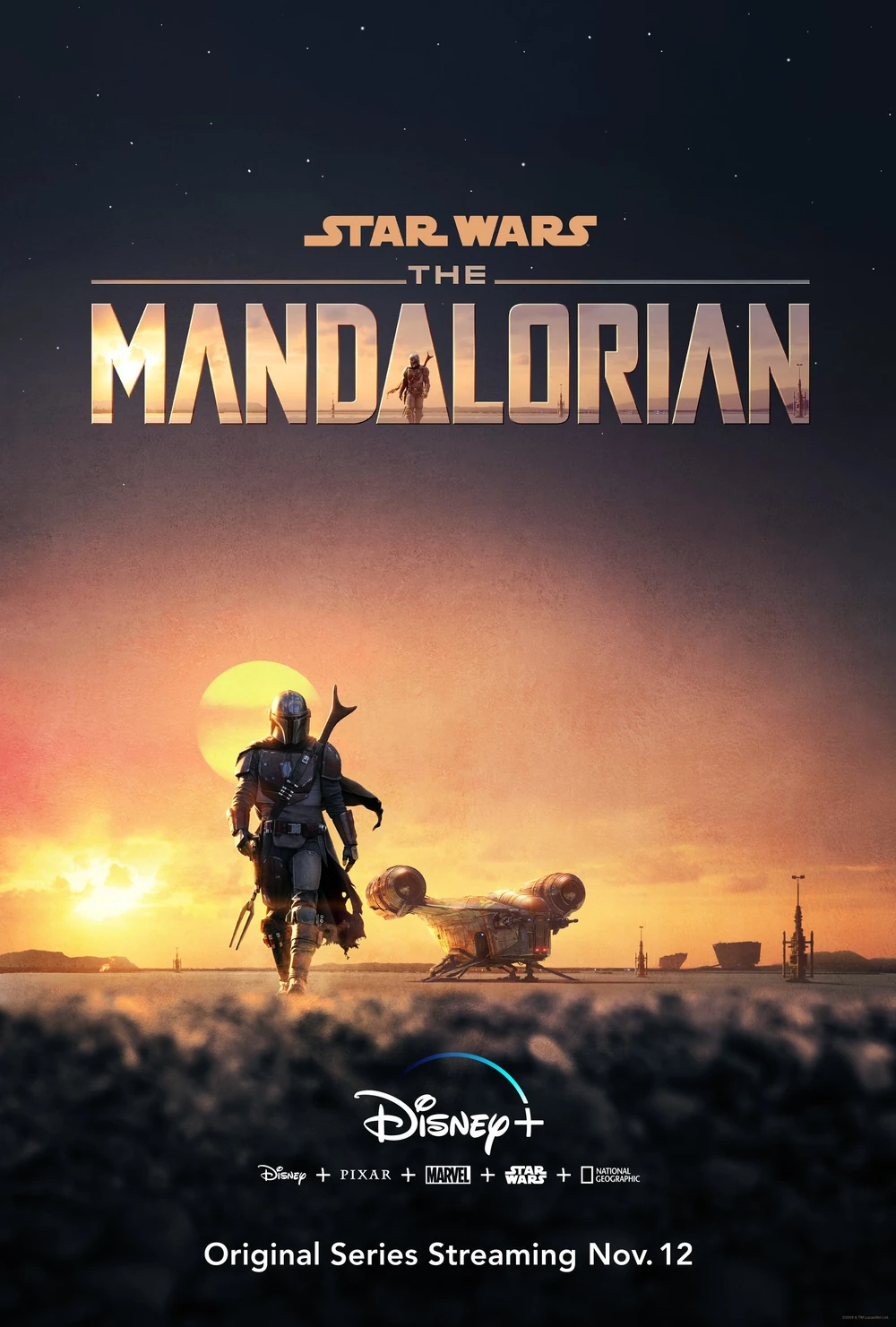 Affiche de la Saison 1 de The Mandalorian.
