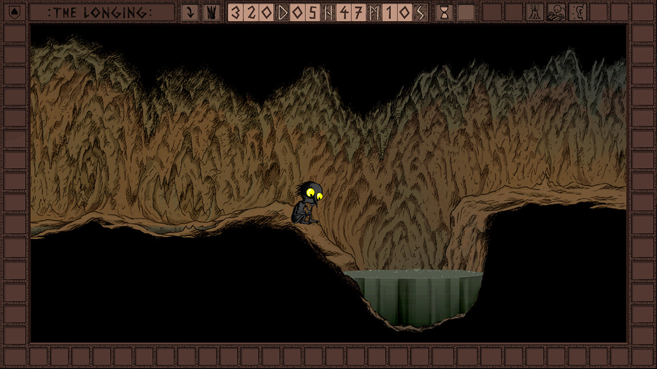 Screen du jeu montrant le bout de caverne comportant le fossé se remplissant d'eau en question.