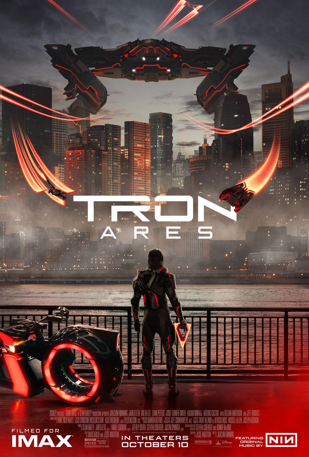 Affiche du film Tron Ares.