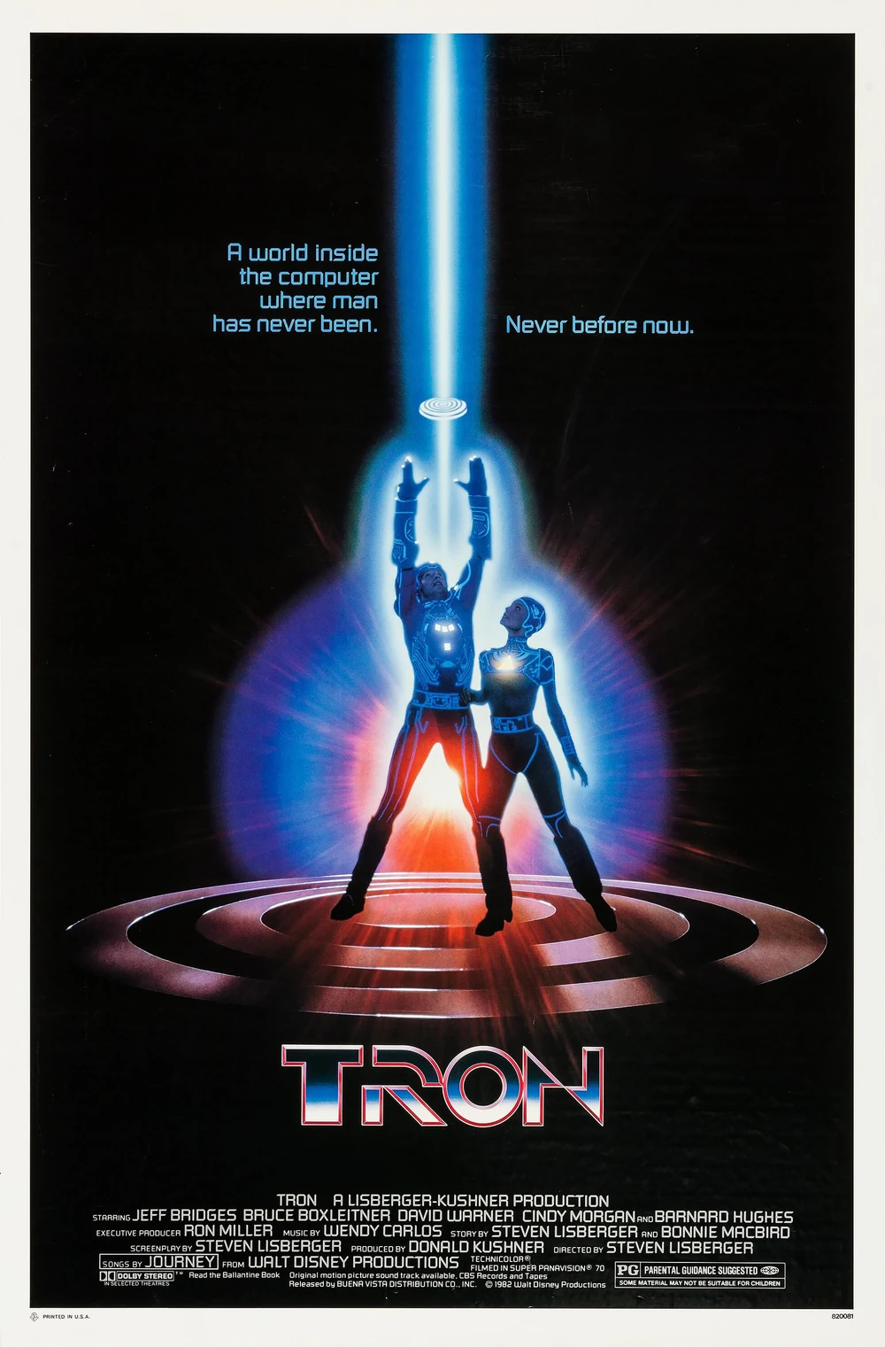 Affiche du premier film Tron.