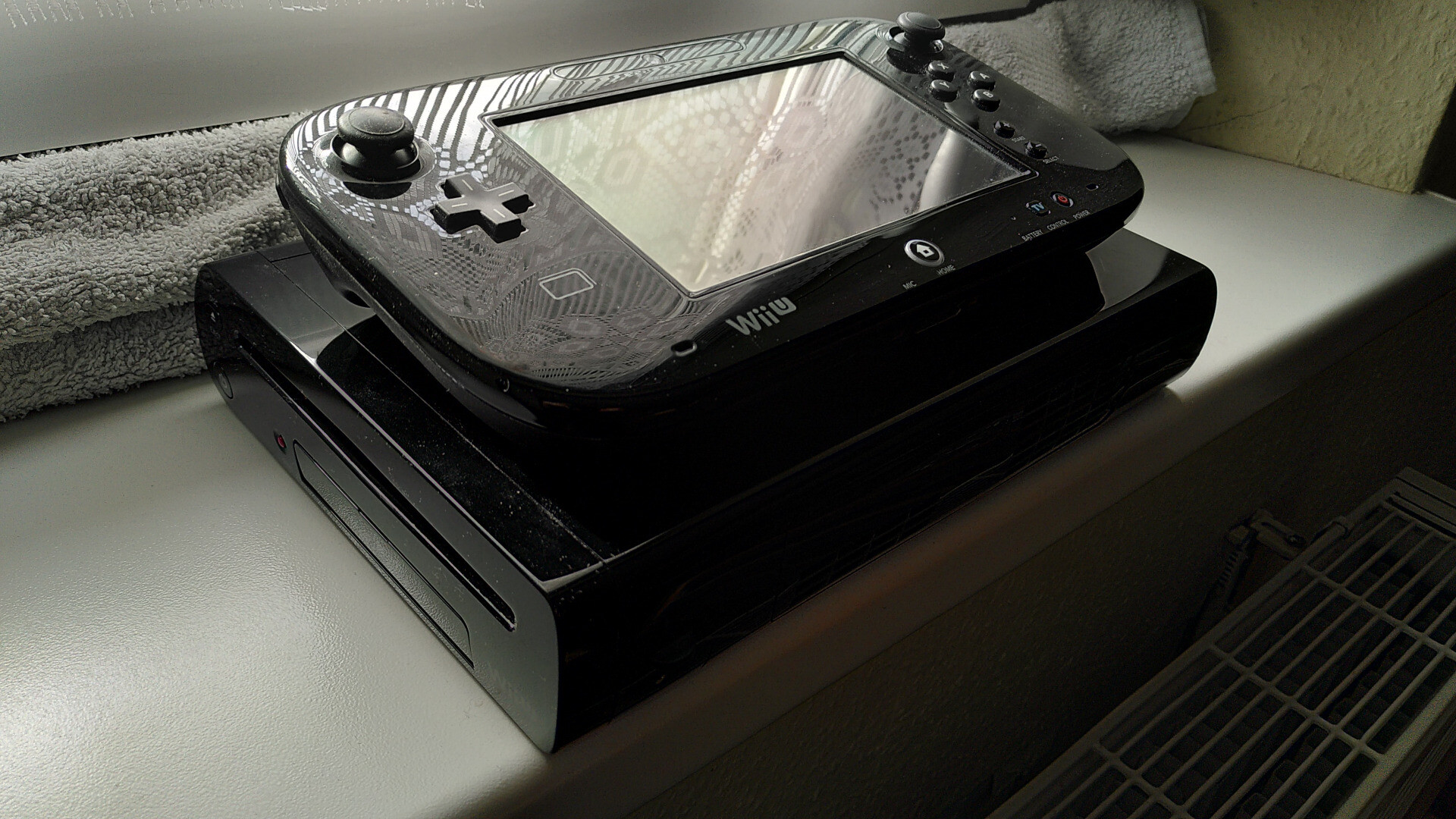 Ma Wii U pleine de traces de doigts.